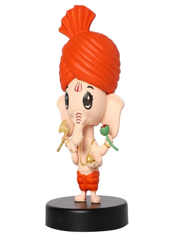omuda Super Hero Action Figure Limited Edition Bobblehead with Mobile Holder for Car Dashboard, Office Desk & Study Table (Ganesh) - Image 2